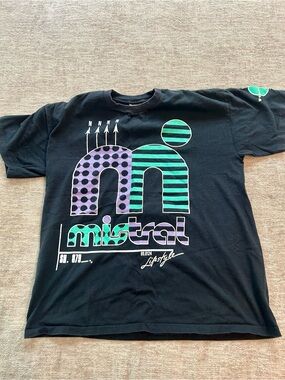 Vintage single stitch Mistral tee